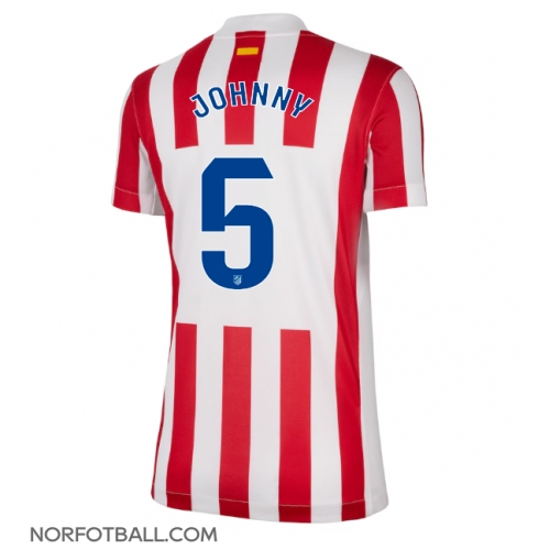 Billige Fotballdrakt Atletico Madrid Johnny Cardoso #5 Replika Hjemmedrakt Dame 2025-26 Kortermet Billige Fotballdrakt Atletico Madrid Johnny Cardoso #5 Replika Hjemmedrakt Dame 2025-26 Kortermet